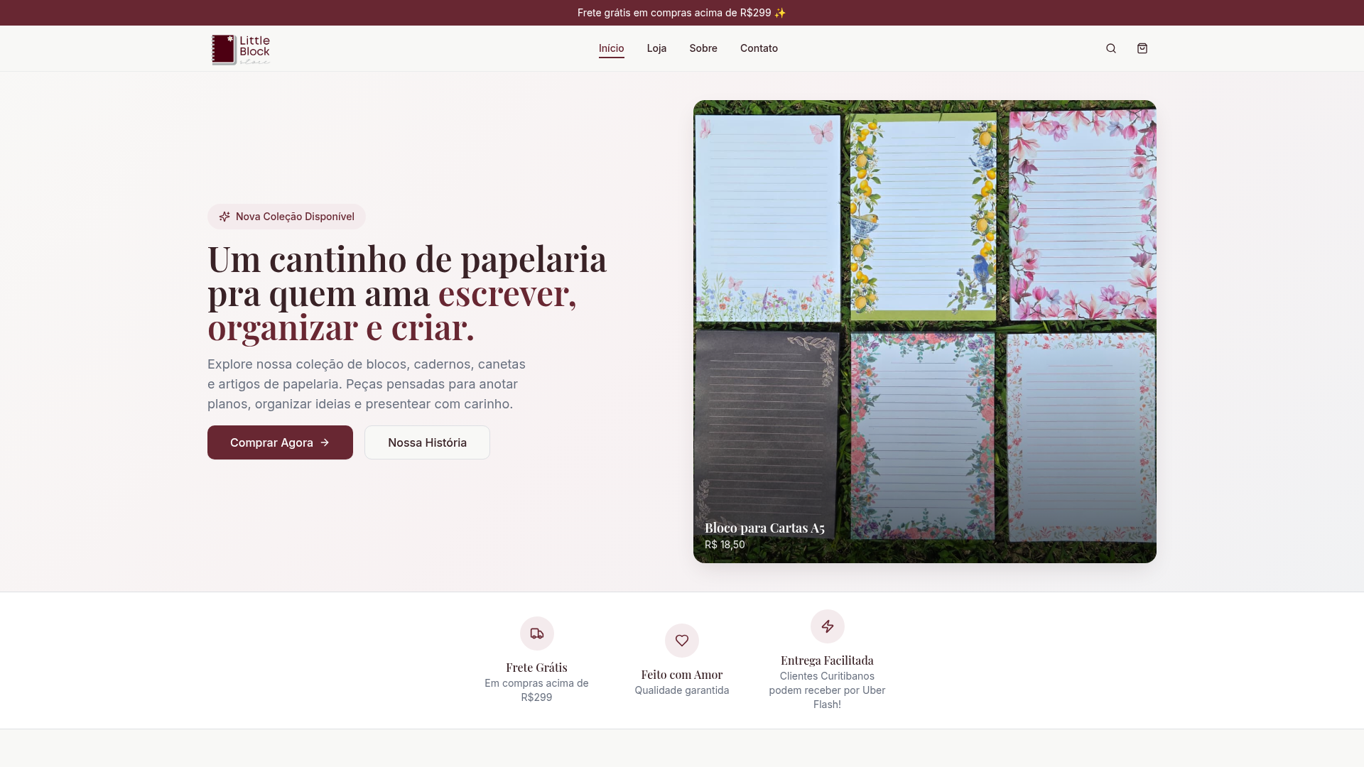 Projeto Little Block Store